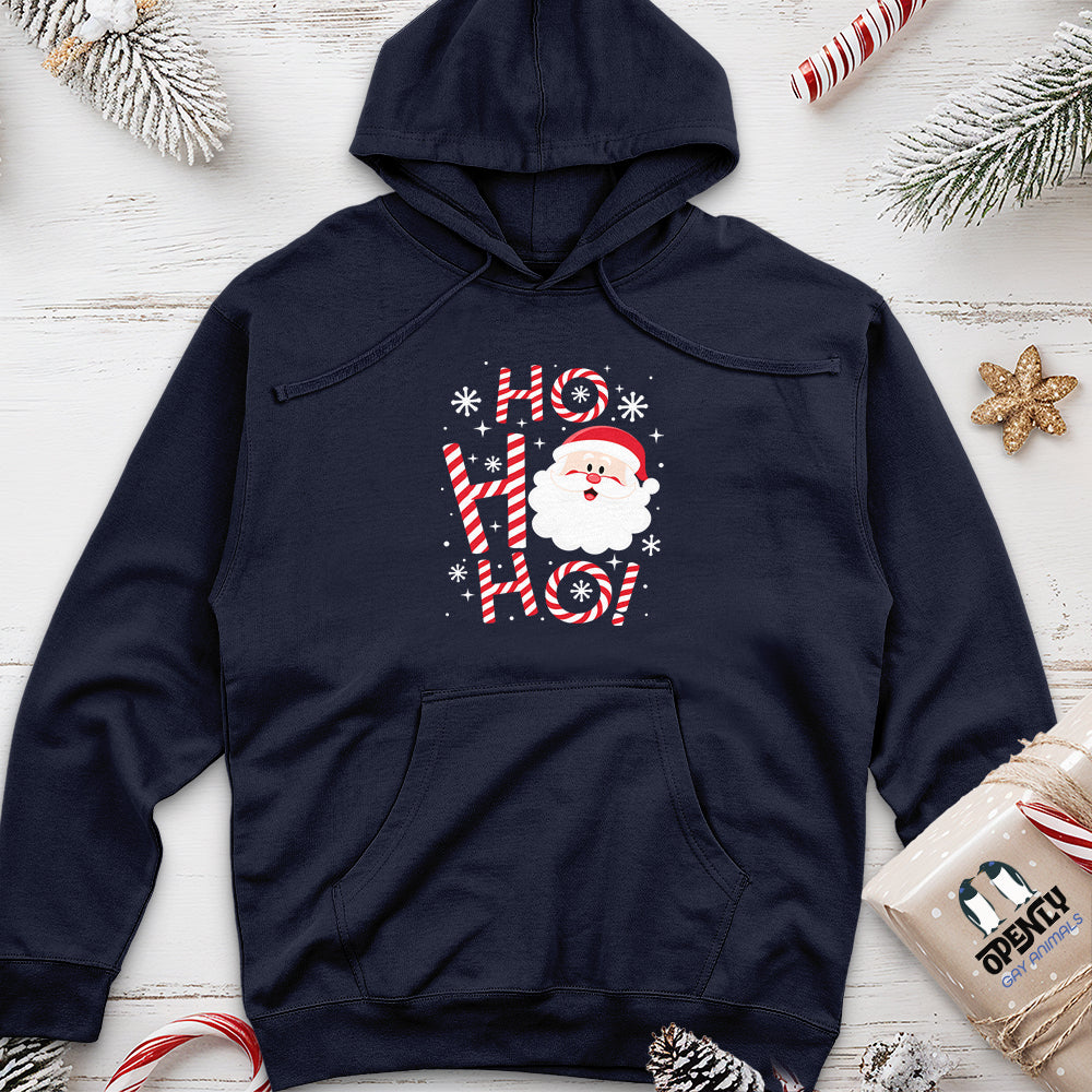 Ho Ho Ho Unisex Midweight Hoodie
