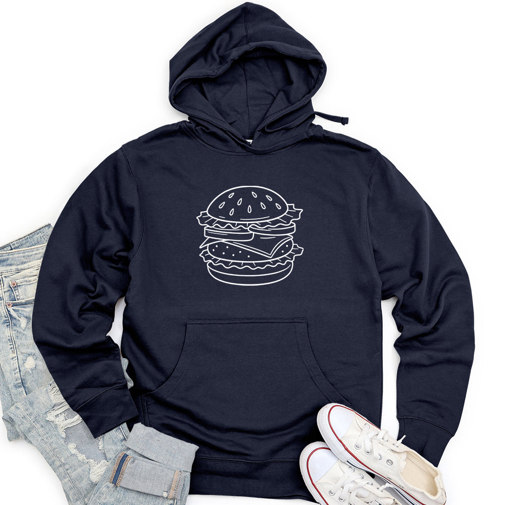The Burger Unisex midweight hoodie