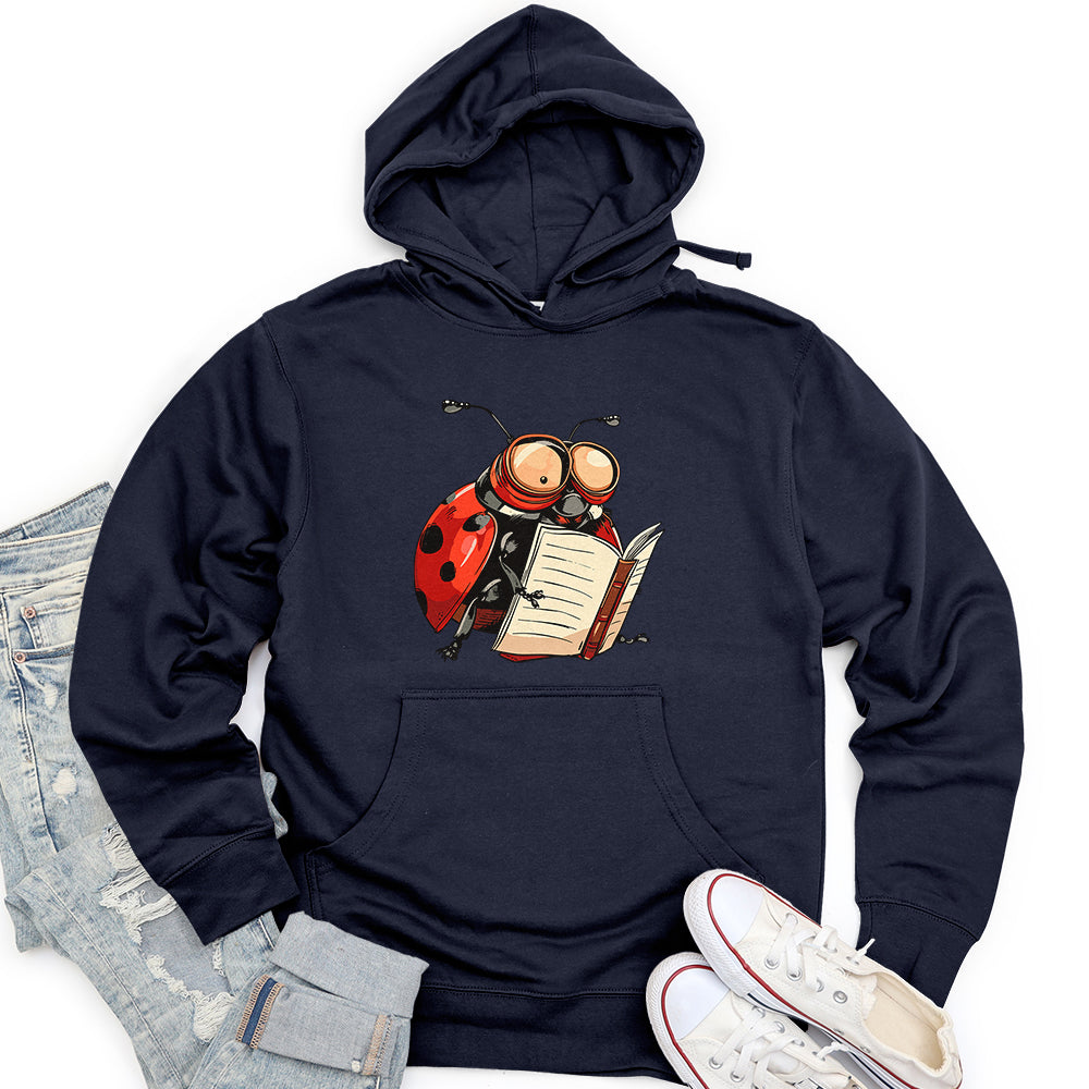 Scholarly Ladybug Unisex Midweight Hoodie