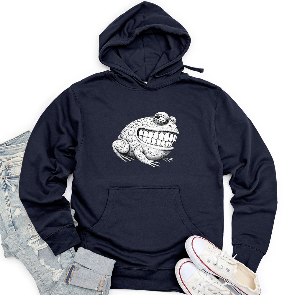 Creepy Frog Unisex midweight hoodie