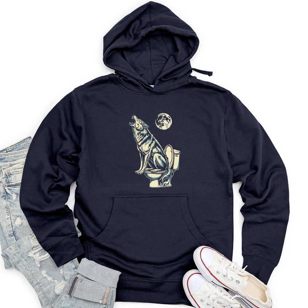Howling Wolf Unisex Midweight Hoodie