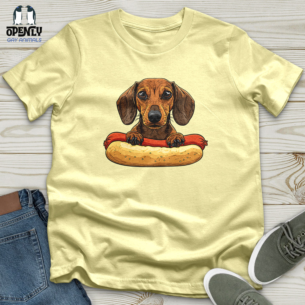 Dachshund Hotdog Hug Softstyle Tee