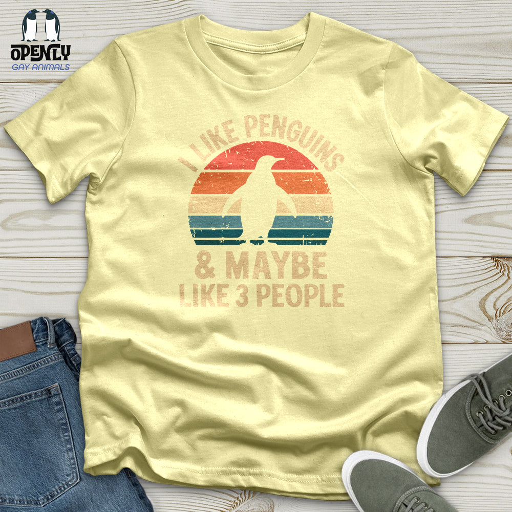 I Like Penguins and Maybe 3 People Softstyle Tee