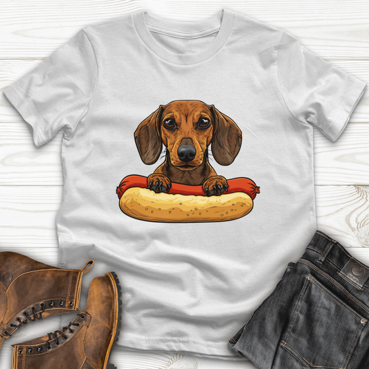 Dachshund Hotdog Hug Softstyle Tee