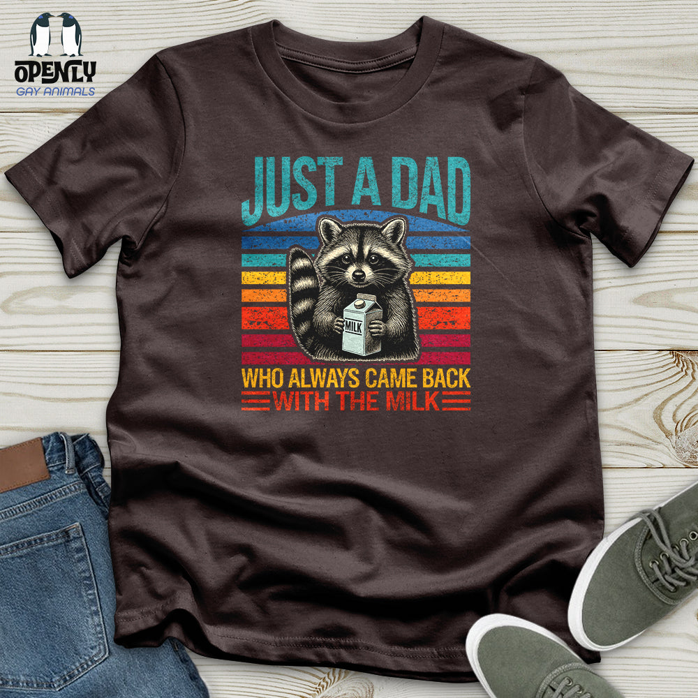 Just a Dad, Who Always Came Back With the Milk Softstyle Tee