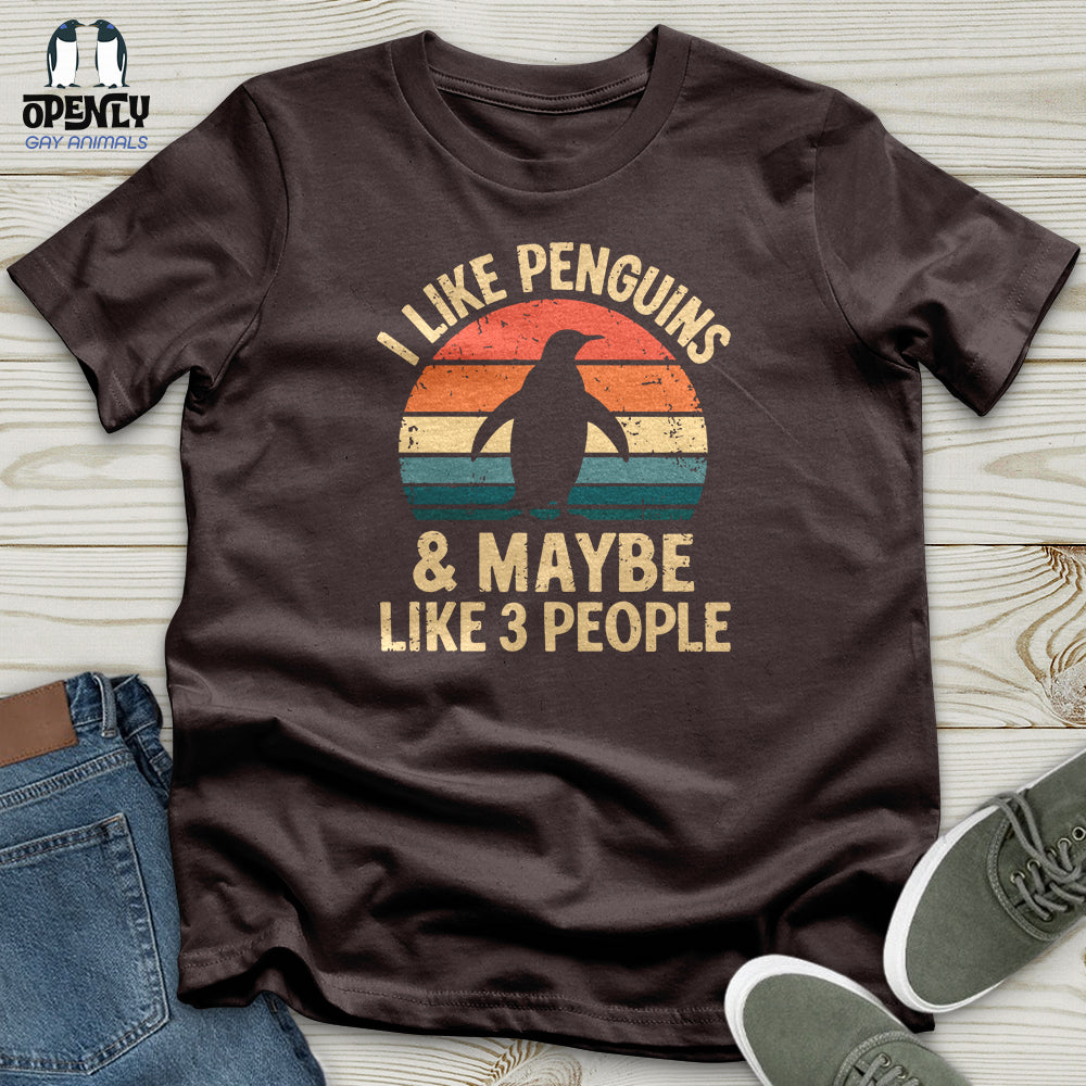 I Like Penguins and Maybe 3 People Softstyle Tee
