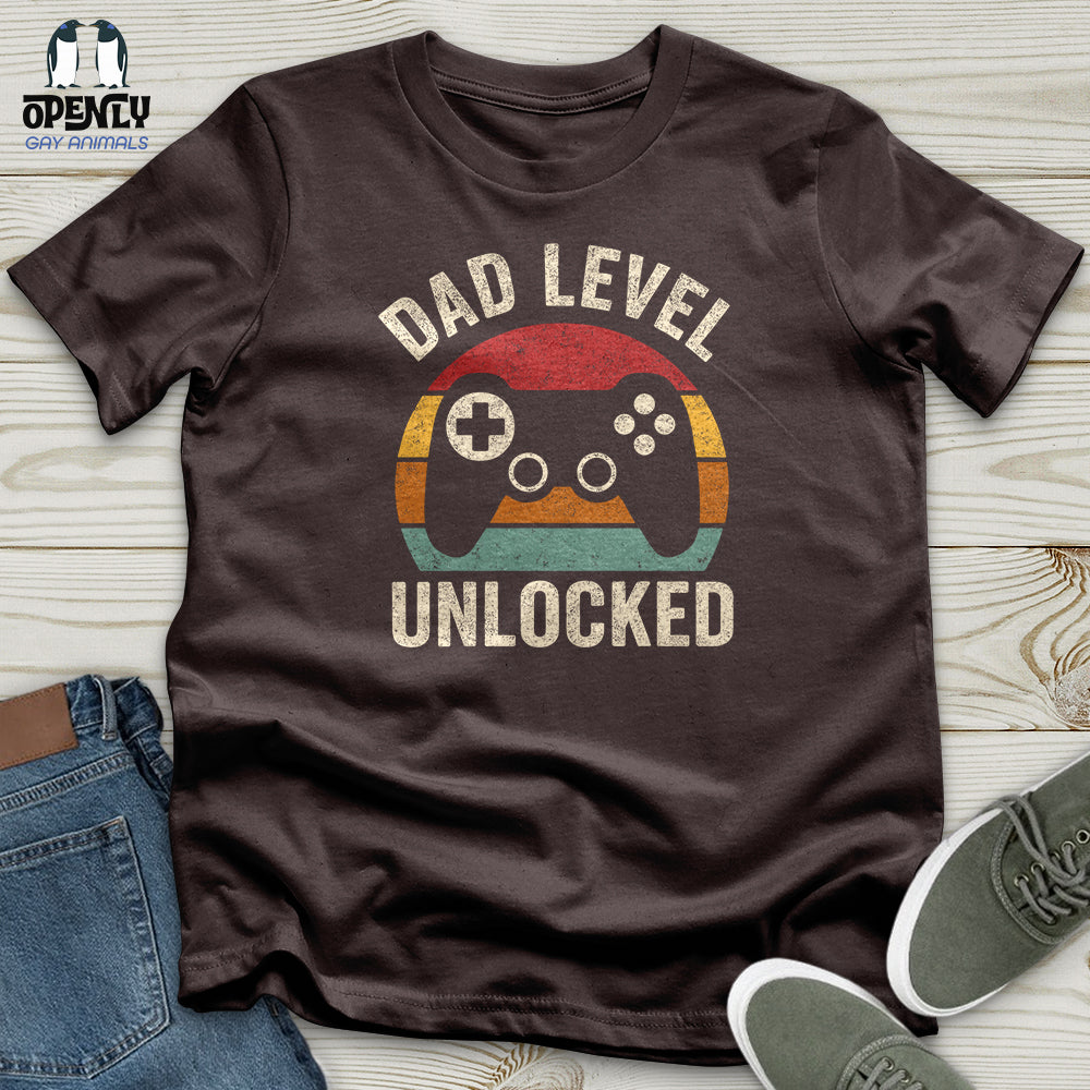 Dad Level Unlocked Softstyle Tee