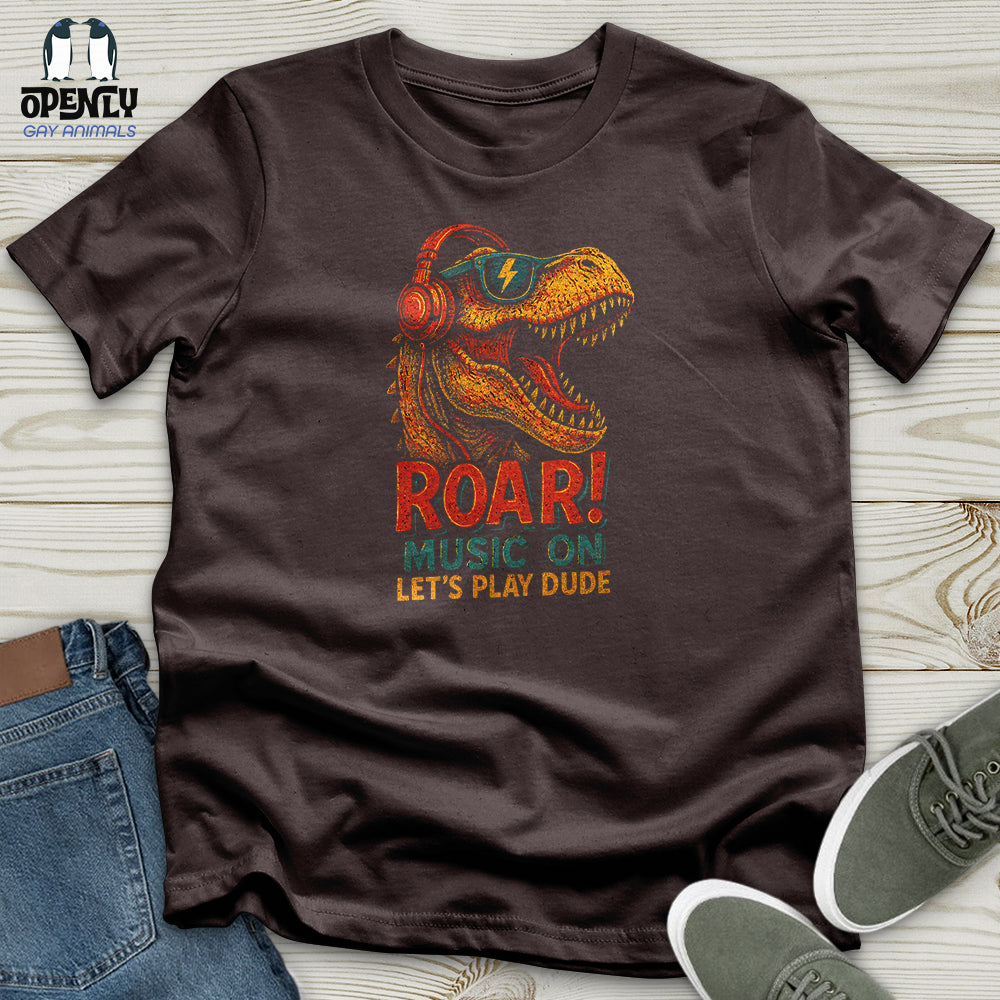 Roar! Music on Let's Play Dude Softstyle Tee