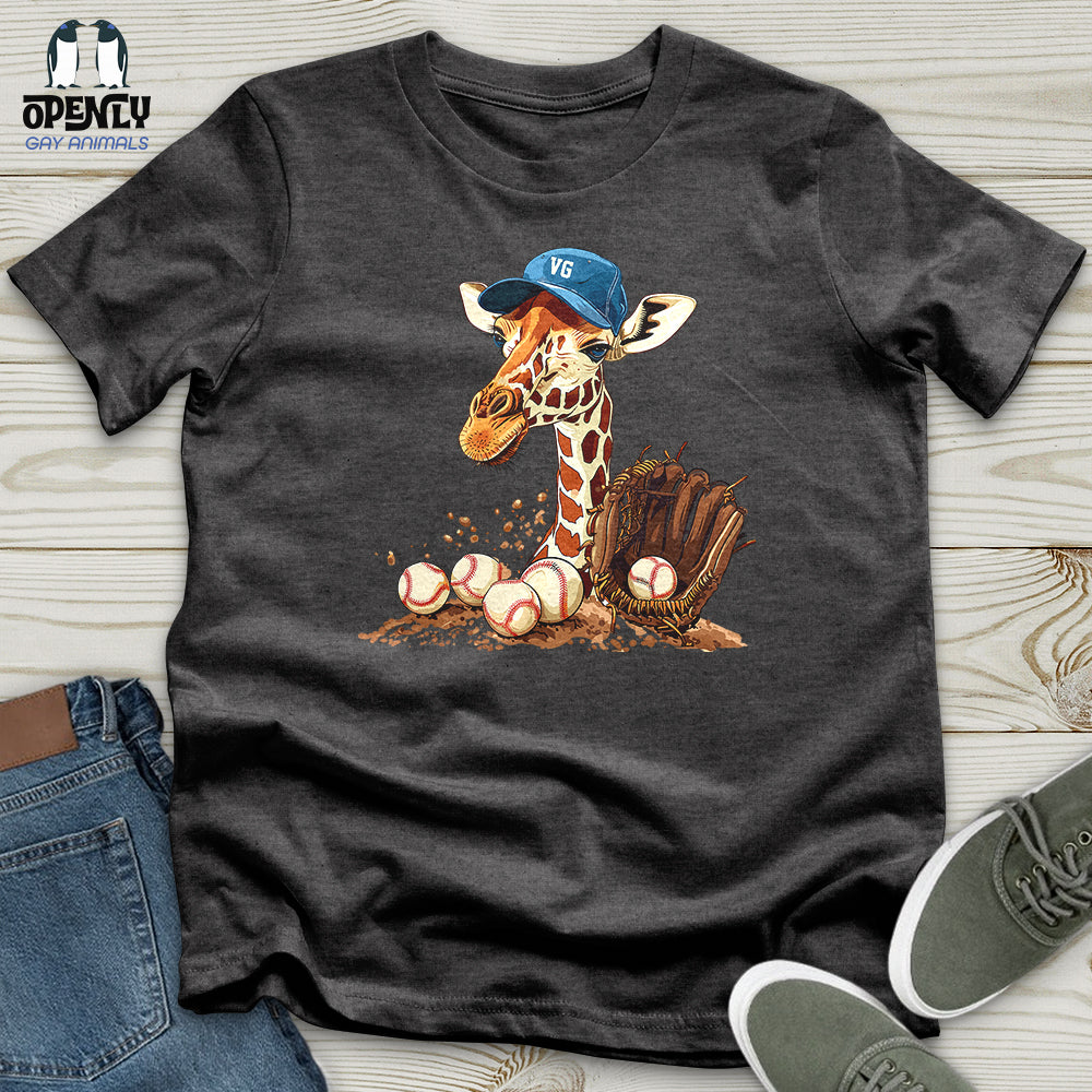 Giraffe Baseball Mitt Unisex t-shirt