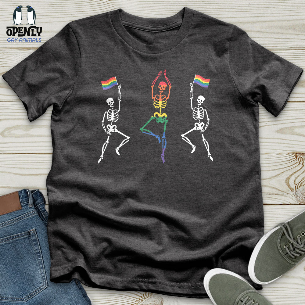 Dancing Skeletons Pride Unisex T-Shirt