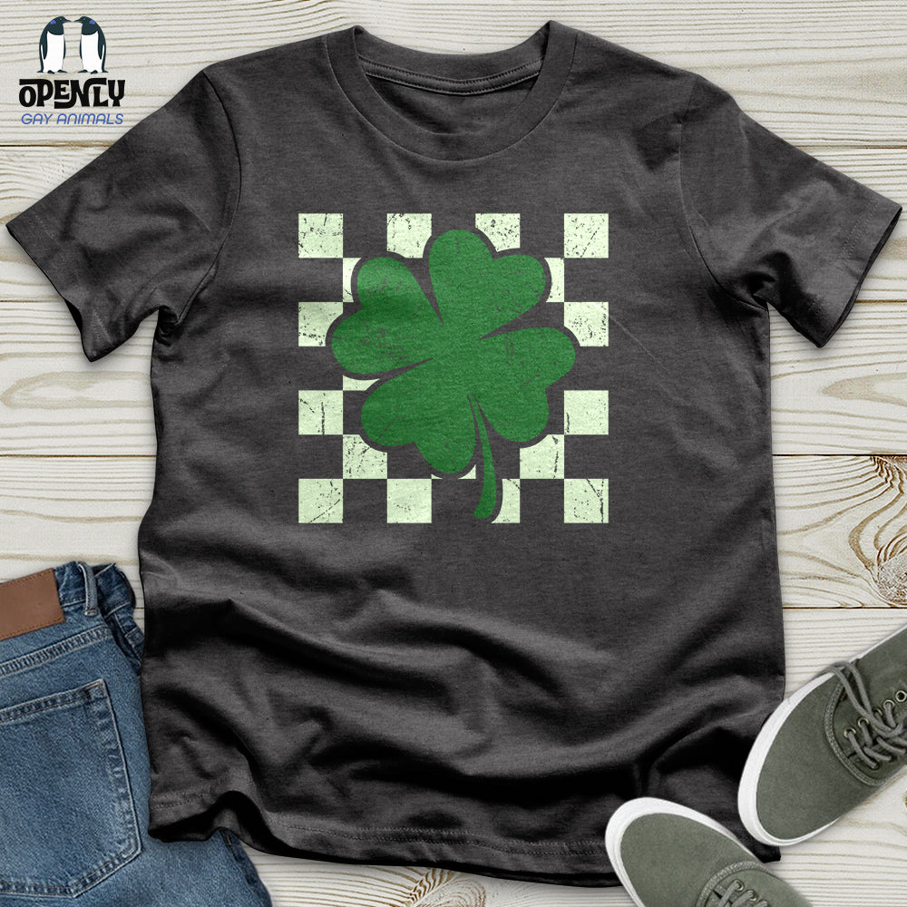 Checkered Shamerock Unisex T-Shirt