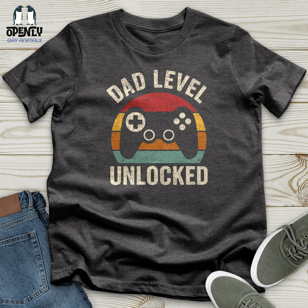 Dad Level Unlocked Unisex T-Shirt