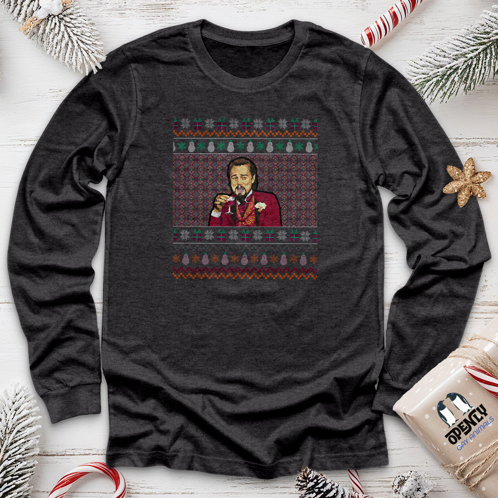 Laughing Leo DiCaprio Meme Unisex Long Sleeve Tee