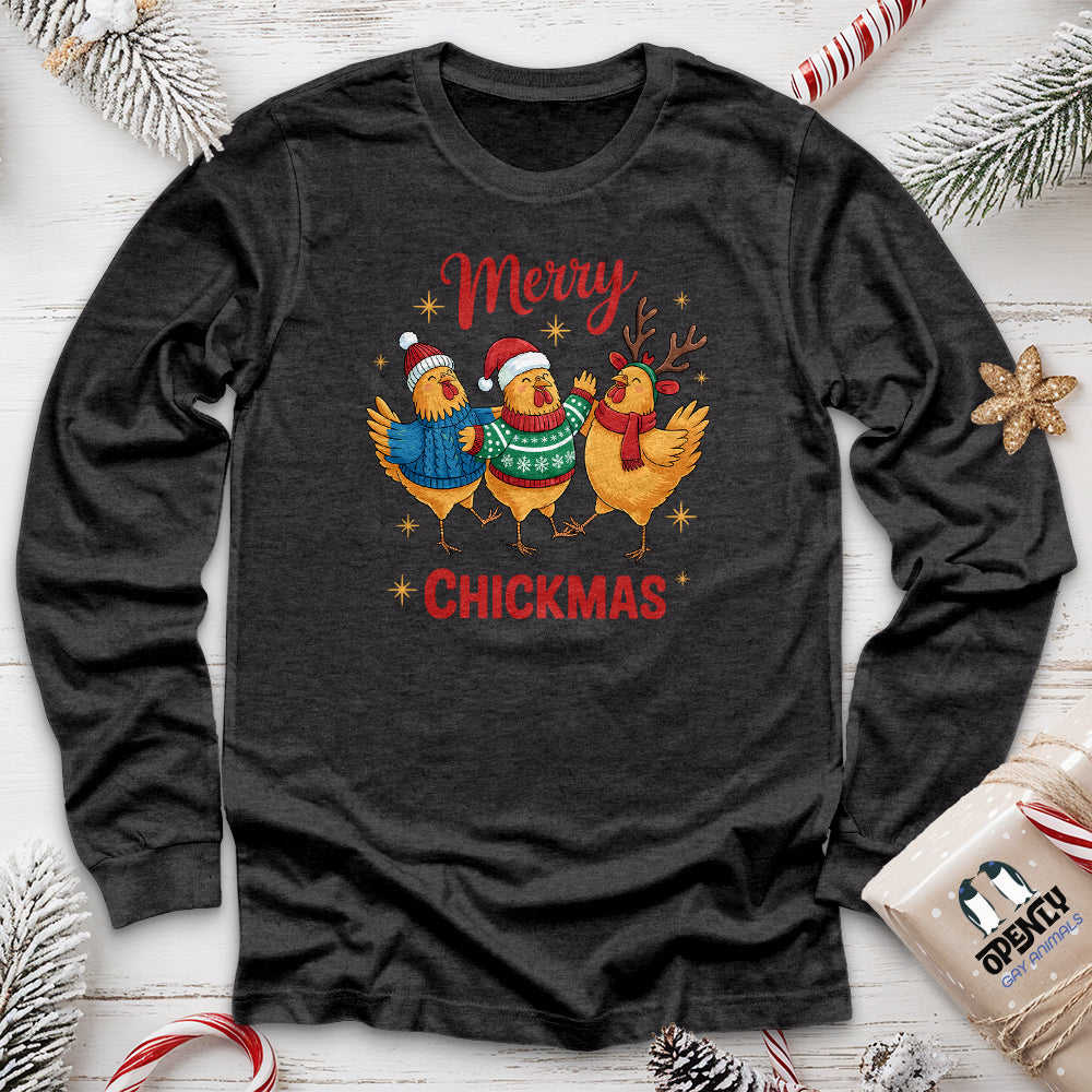 Merry Chickmas Unisex Long Sleeve Tee