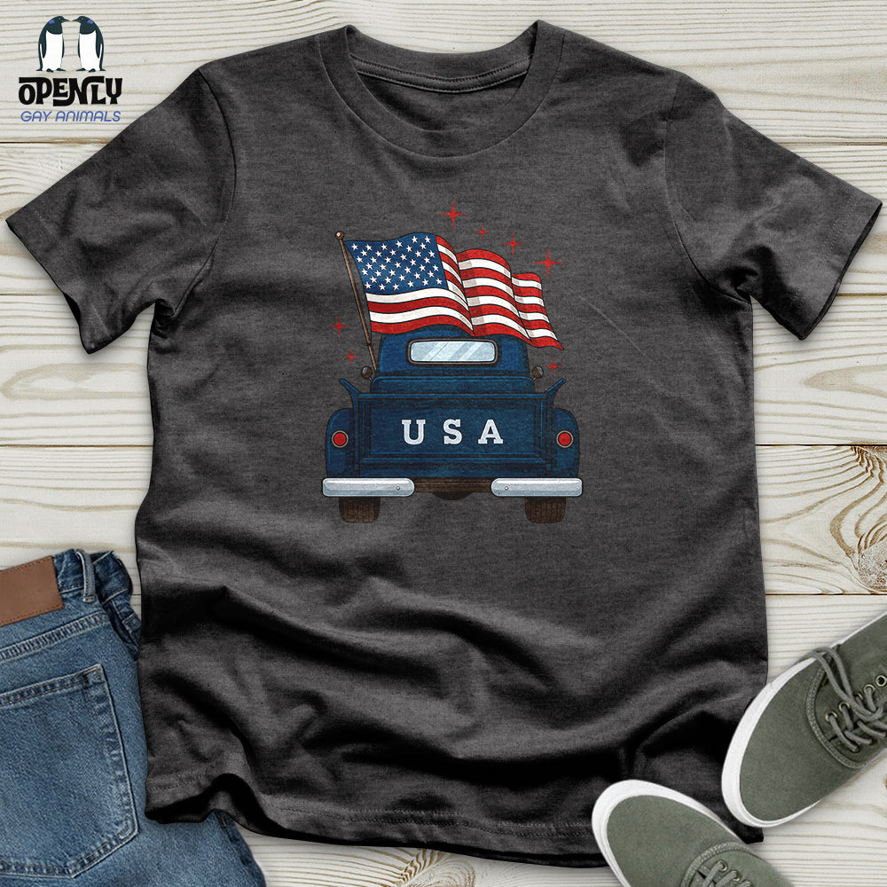 Happy Memorial Day Farm Truck Unisex T-Shirt