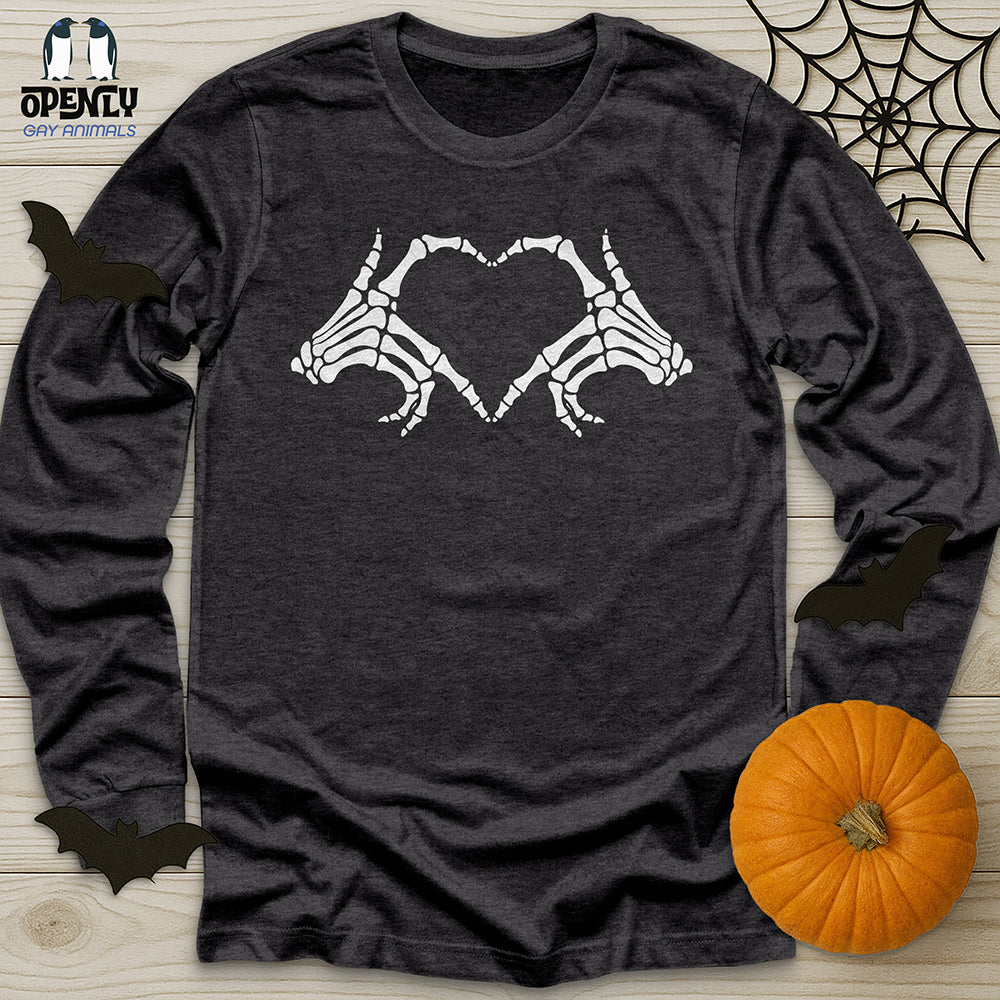 Halloween Skeleton Hand Shirt Unisex Long Sleeve Tee