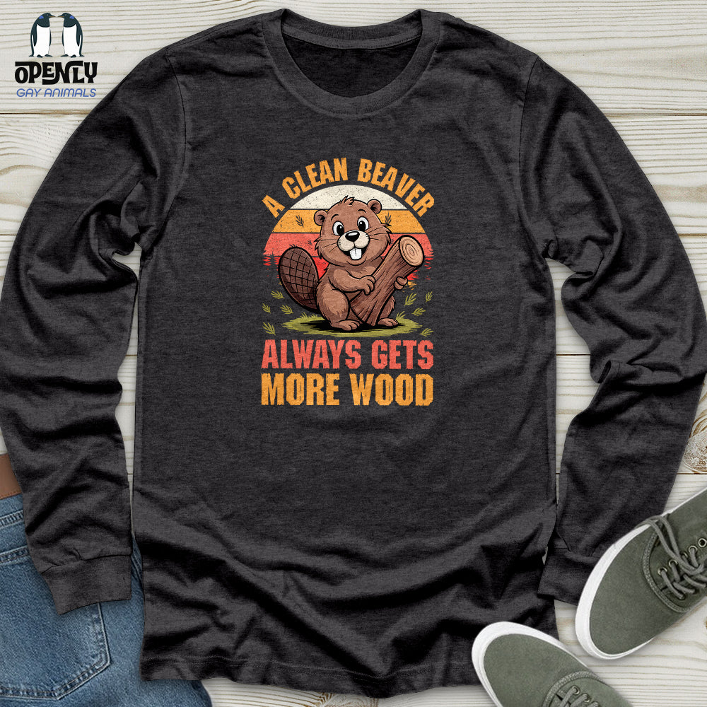 A Clean Beaver Unisex Long Sleeve Tee