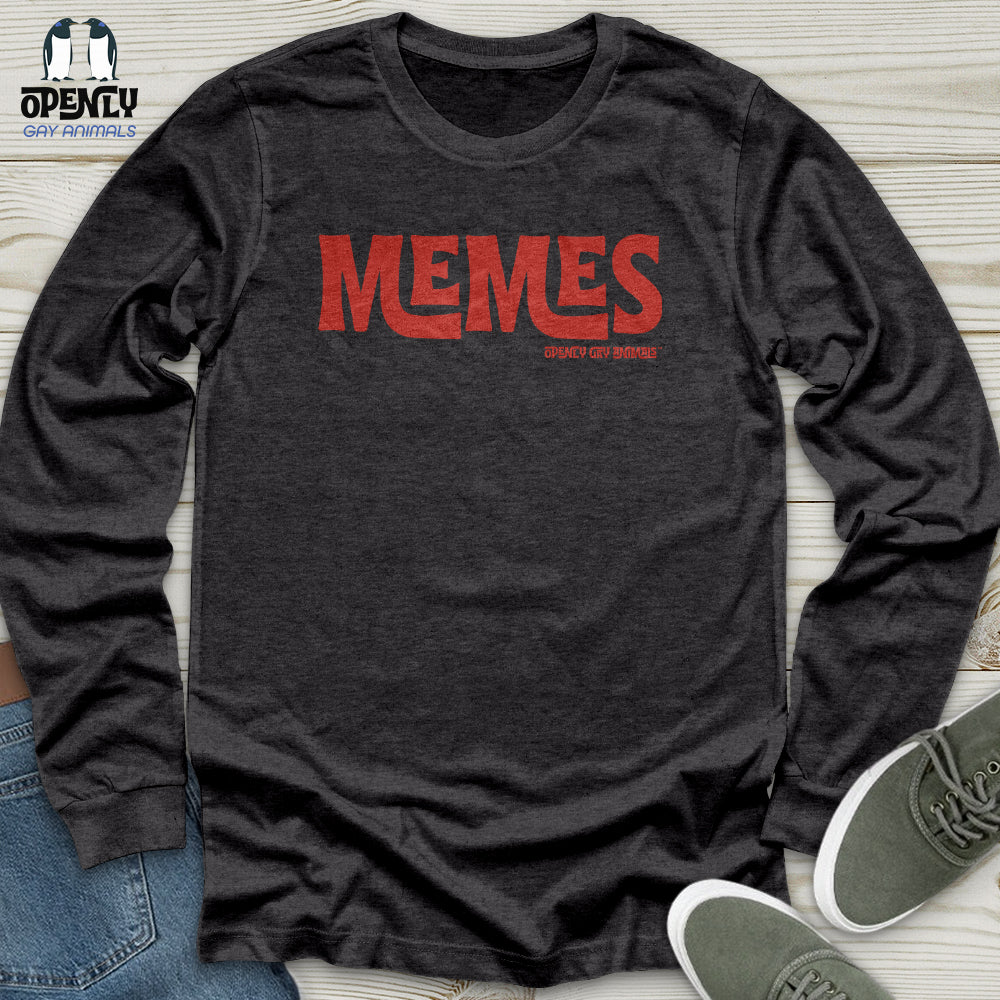 Memes -Red TM Unisex Long Sleeve Tee