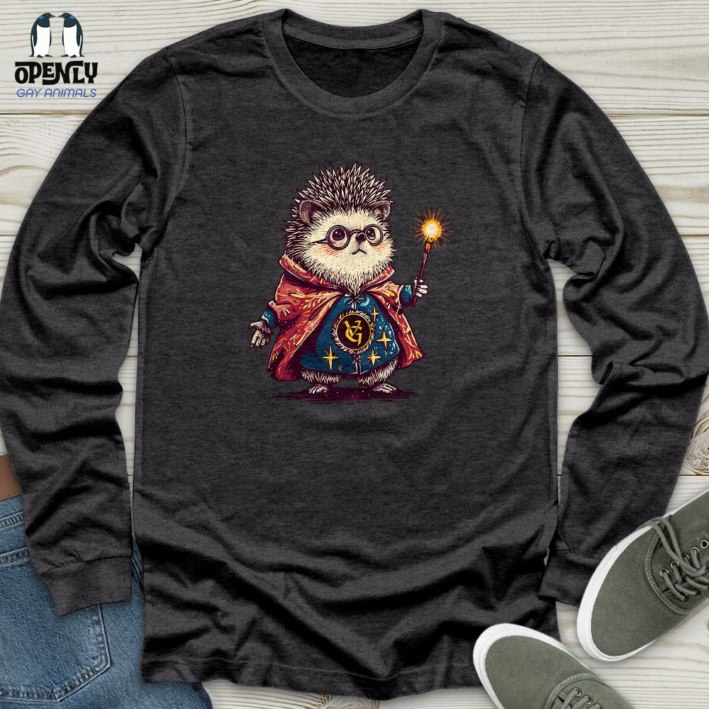 Hedgehog Wizard Enchantment Unisex Long Sleeve Tee