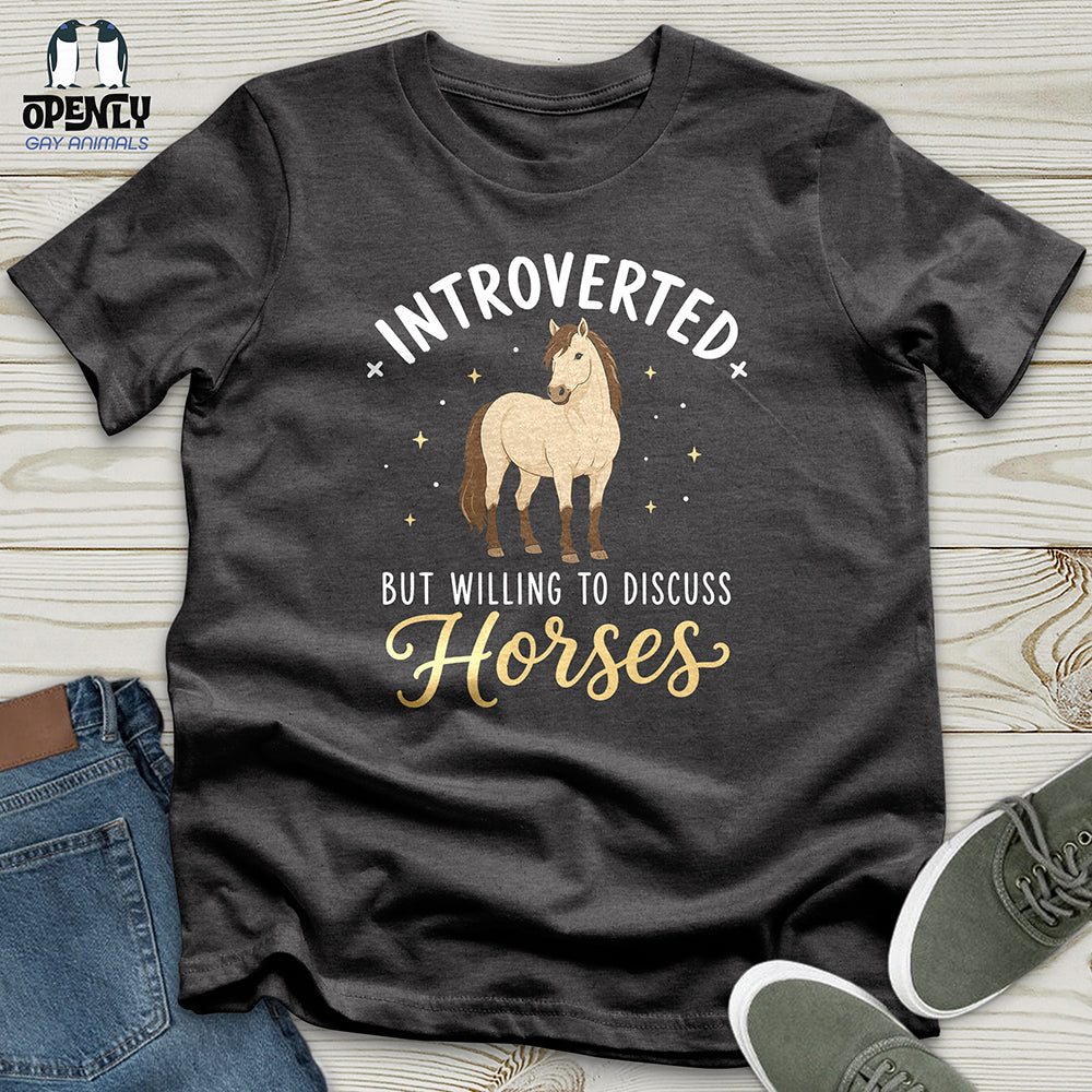 Introverted Horse Badge Unisex T-Shirt