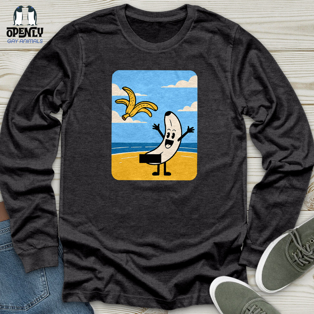Funny Banana Unisex Long Sleeve Tee