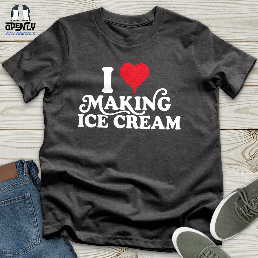 I Love Making ICE Cream Male Couple T-Shirt