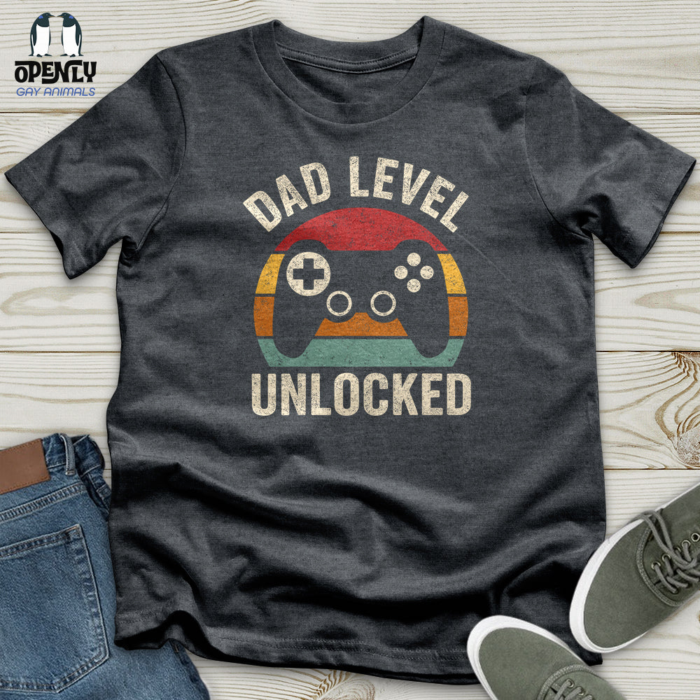 Dad Level Unlocked Softstyle Tee