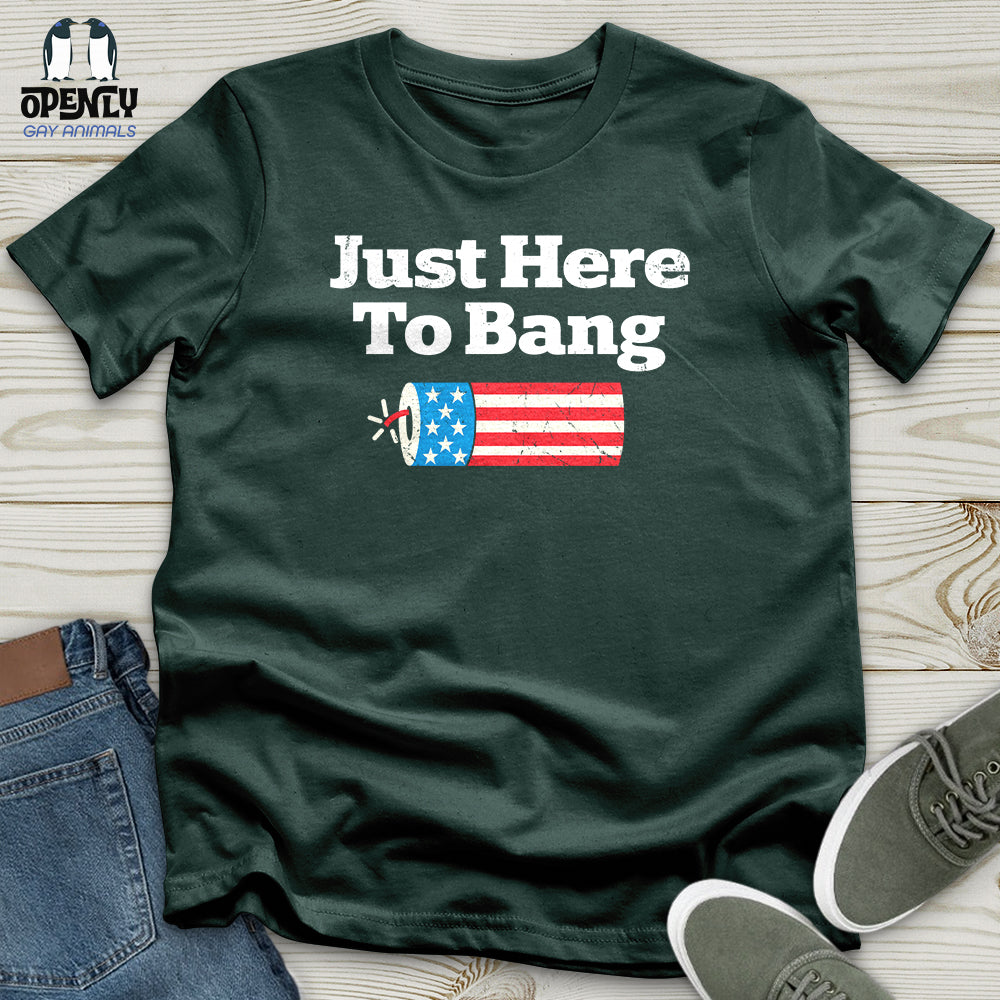 Just Here To Bang Unisex T-Shirt