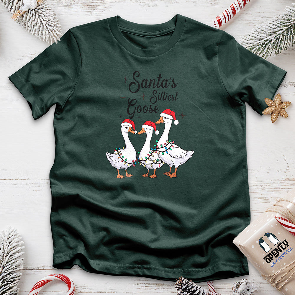 Santa's Silliest Goose Unisex t-shirt