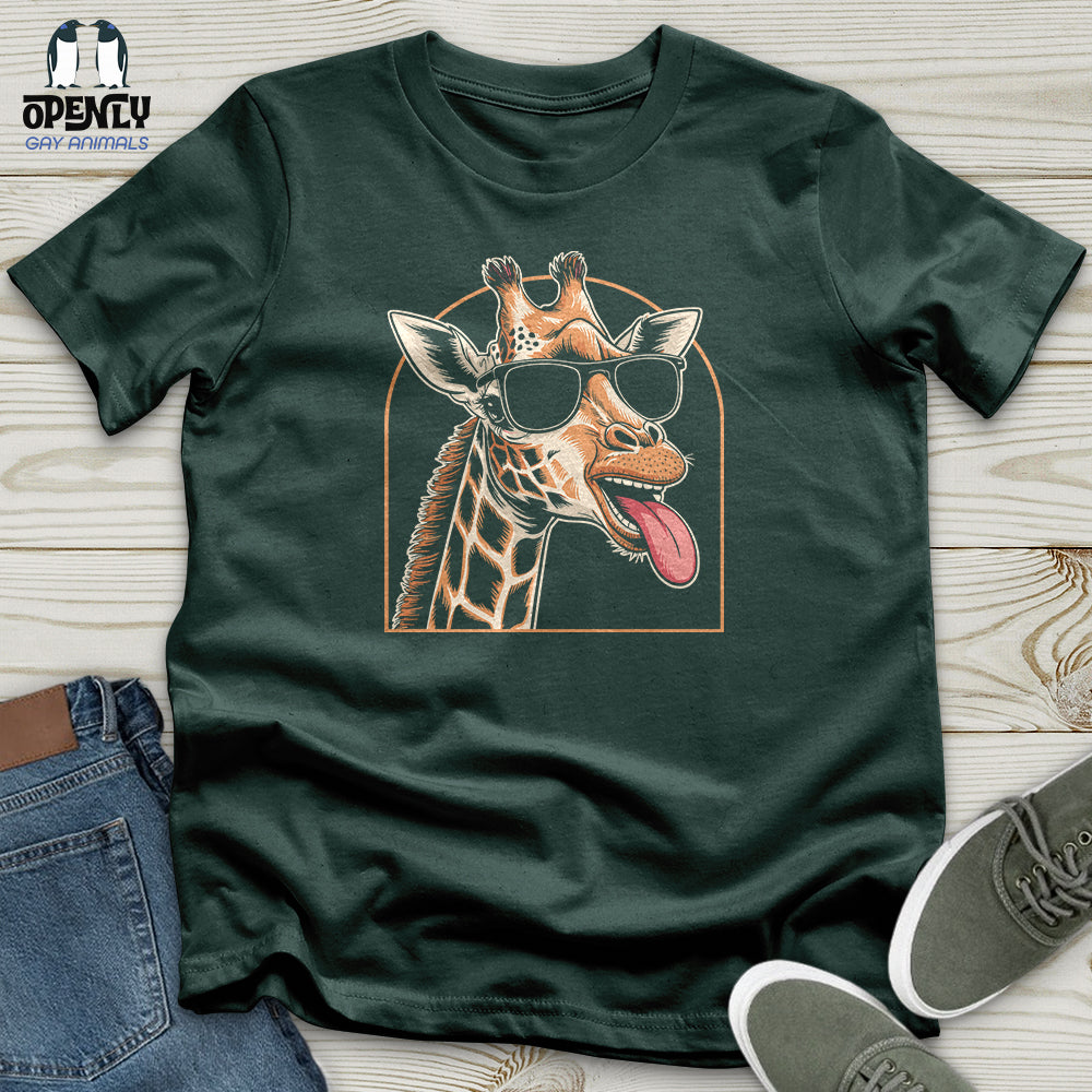 Giraffe Sticking Her Tongue Out Unisex T-Shirt