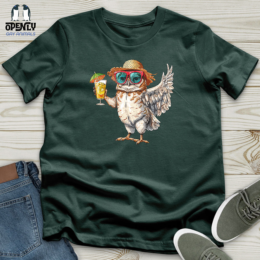 Owl Beach Vacation Unisex t-shirt