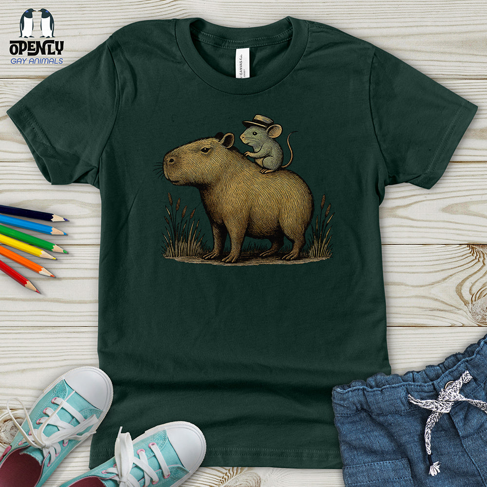 Capybara and Mouse Youth T-Shirt