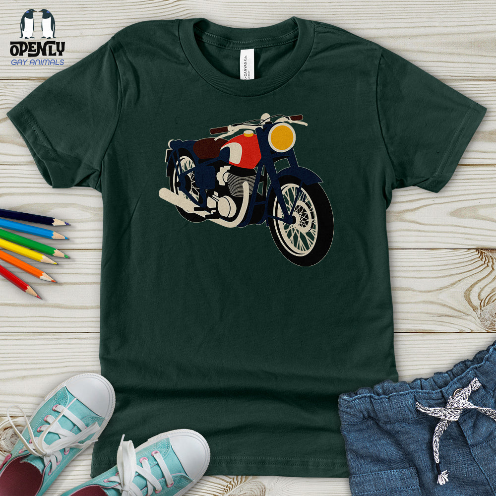 Vintage Motorcycle Youth T-Shirt