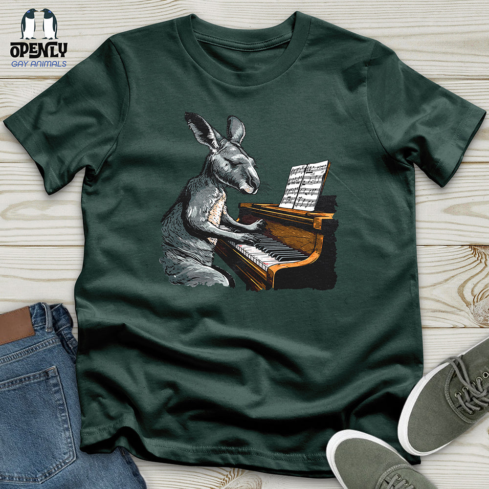 Kangaroo Piano Concert Unisex t-shirt