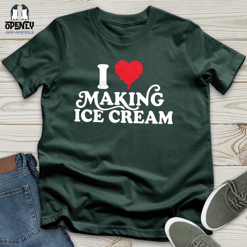 I Love Making ICE Cream Male Couple T-Shirt