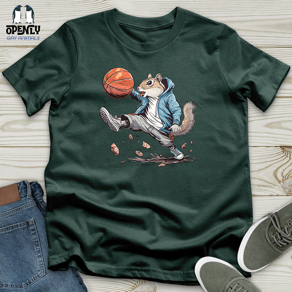 Squirrel Basketball Hustle Unisex t-shirt