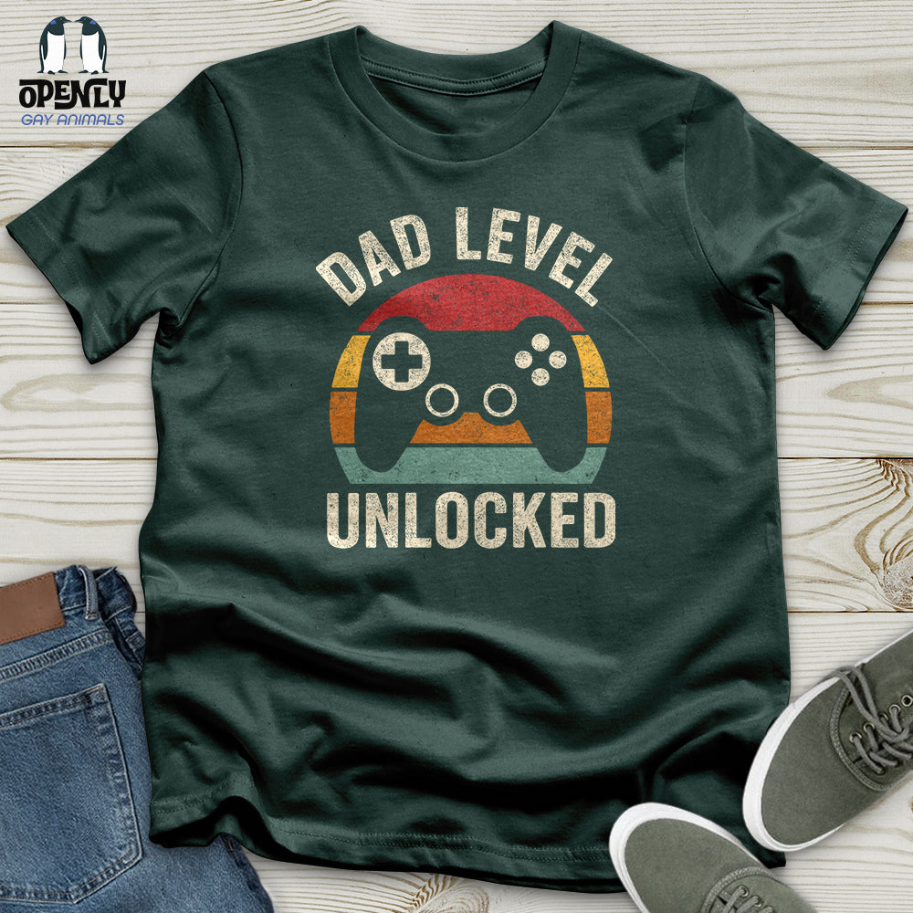 Dad Level Unlocked Unisex T-Shirt