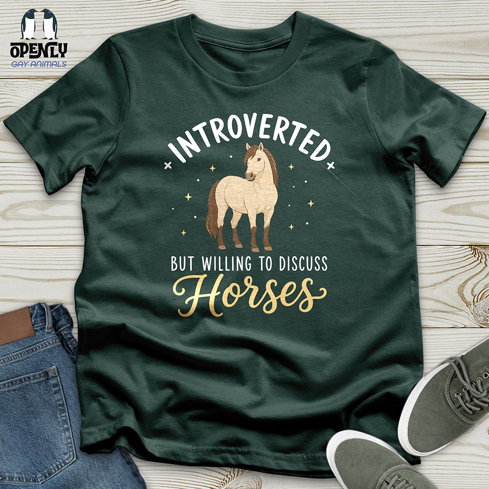 Introverted Horse Badge Unisex T-Shirt