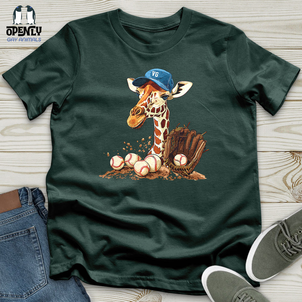 Giraffe Baseball Mitt Unisex t-shirt