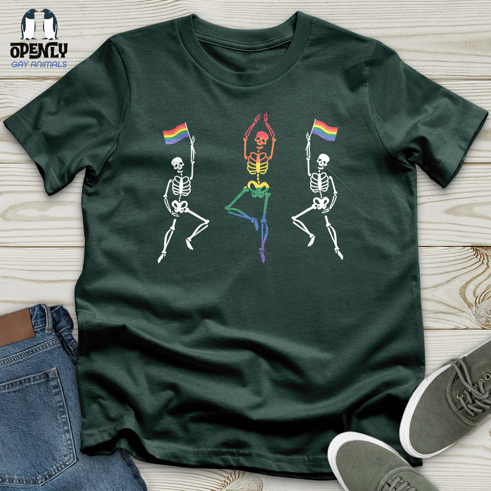 Dancing Skeletons Pride Unisex T-Shirt