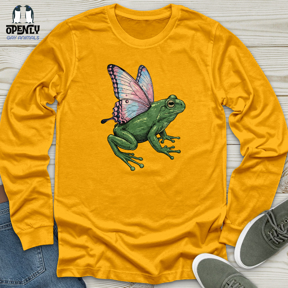 Butterfly Wings Frog Unisex Long Sleeve Tee