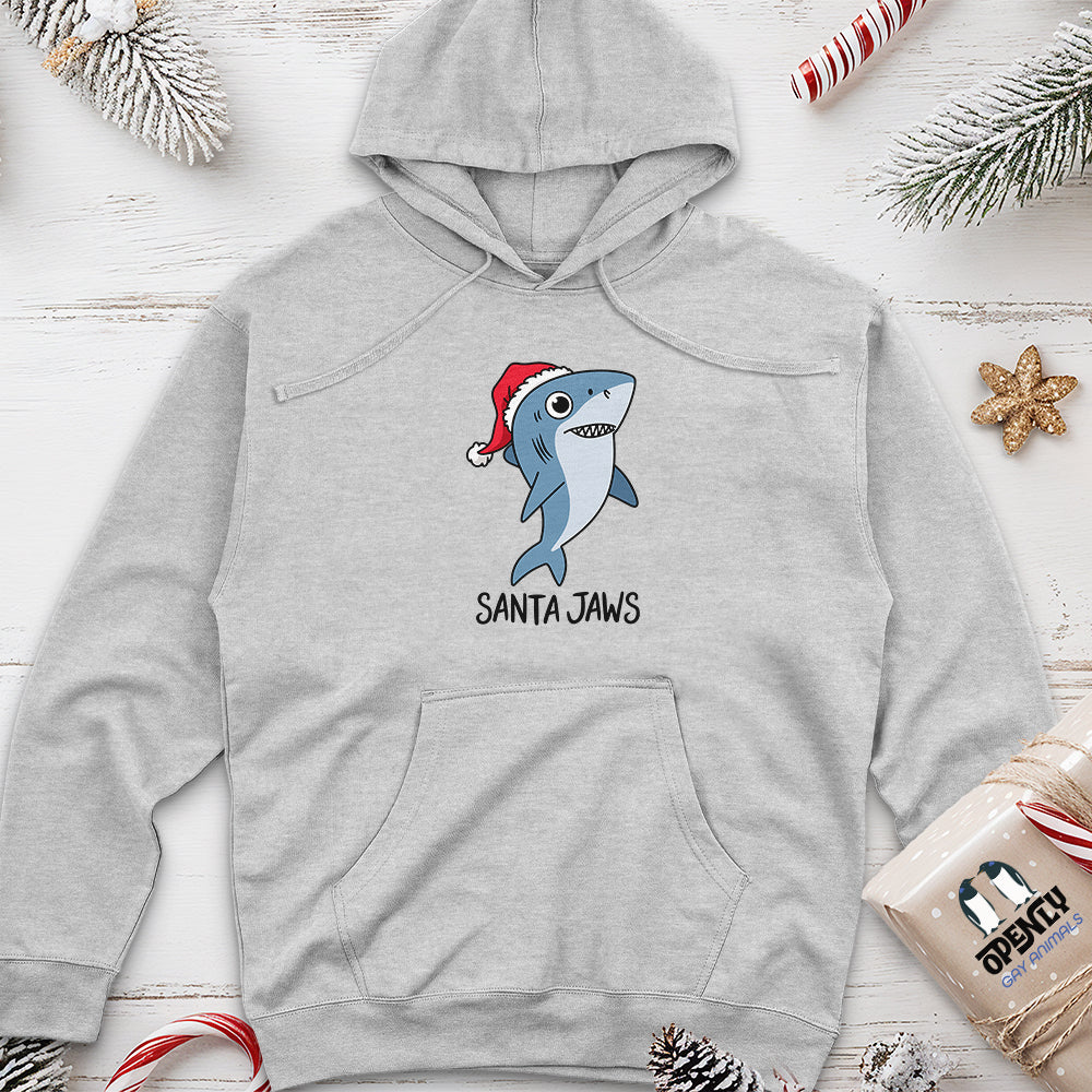 Santa Jaws Unisex Midweight Hoodie