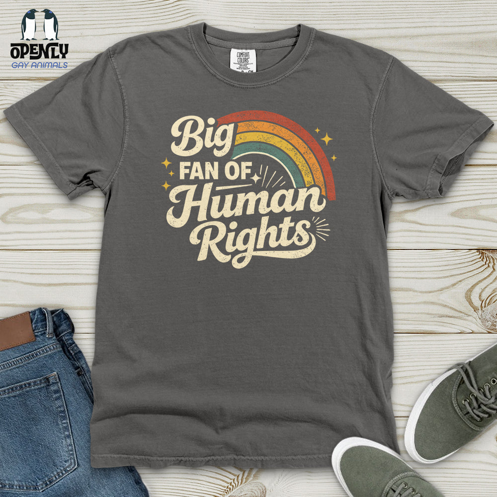 Big Fan Of Human Rights 02 Heavy Cotton Comfort Colors Tee