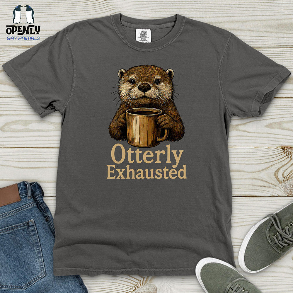 Otterly Exhausted Heavy Cotton Comfort Colors Tee