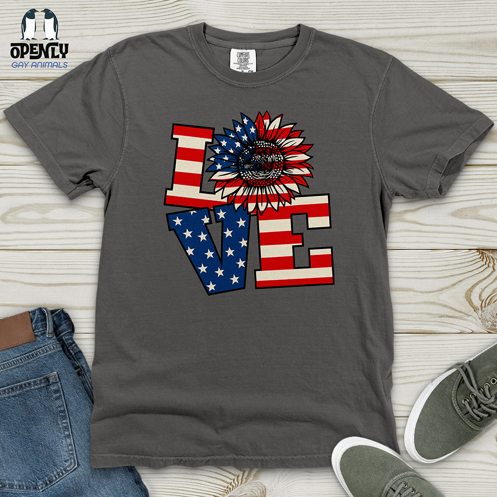 Liberty Love Floral Heavy Cotton Comfort Colors Tee