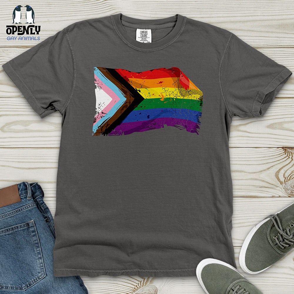 LGBTQ Flag Heavy Cotton Comfort Colors Tee