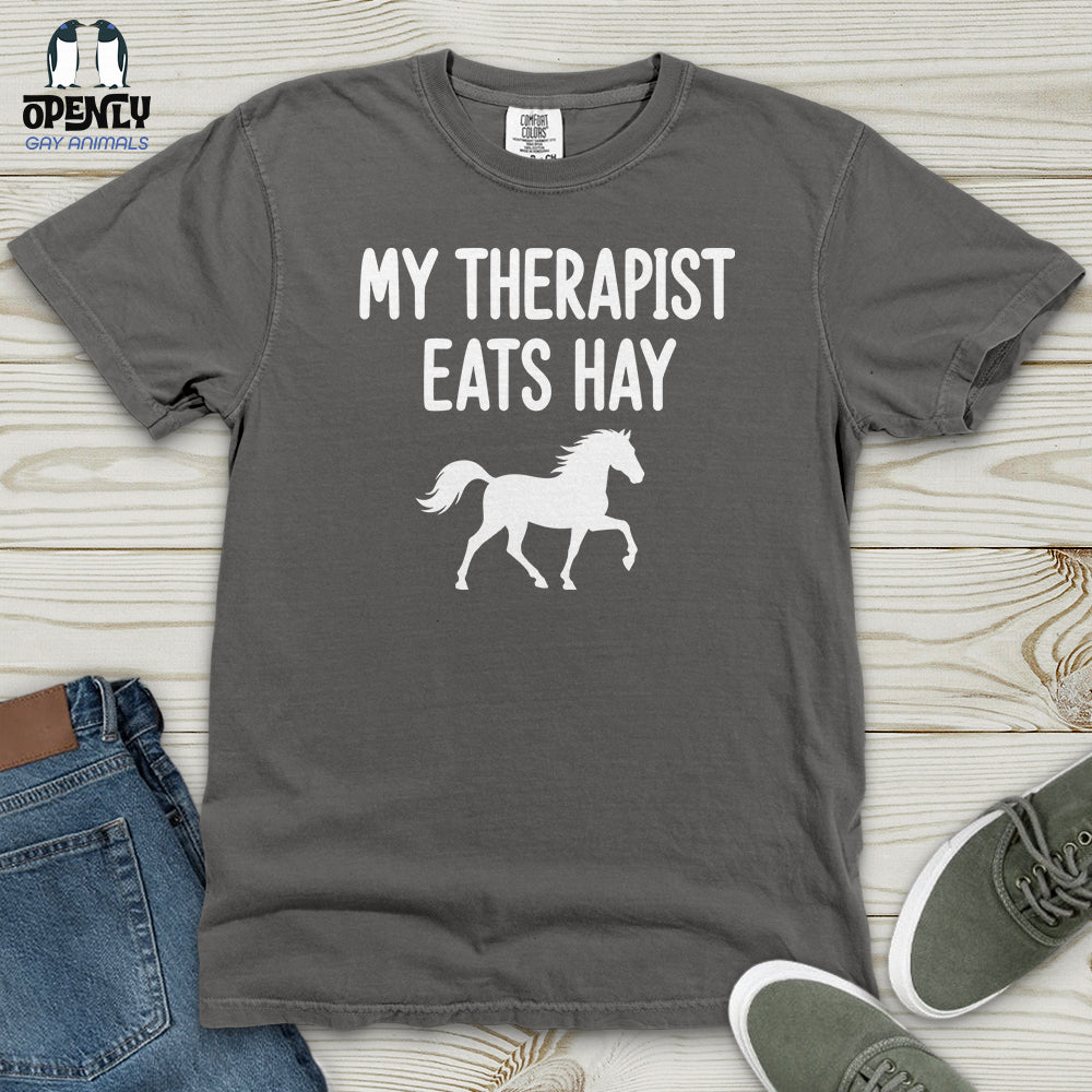 My Therapist Eats Hay Heavy Cotton Comfort Colors Tee