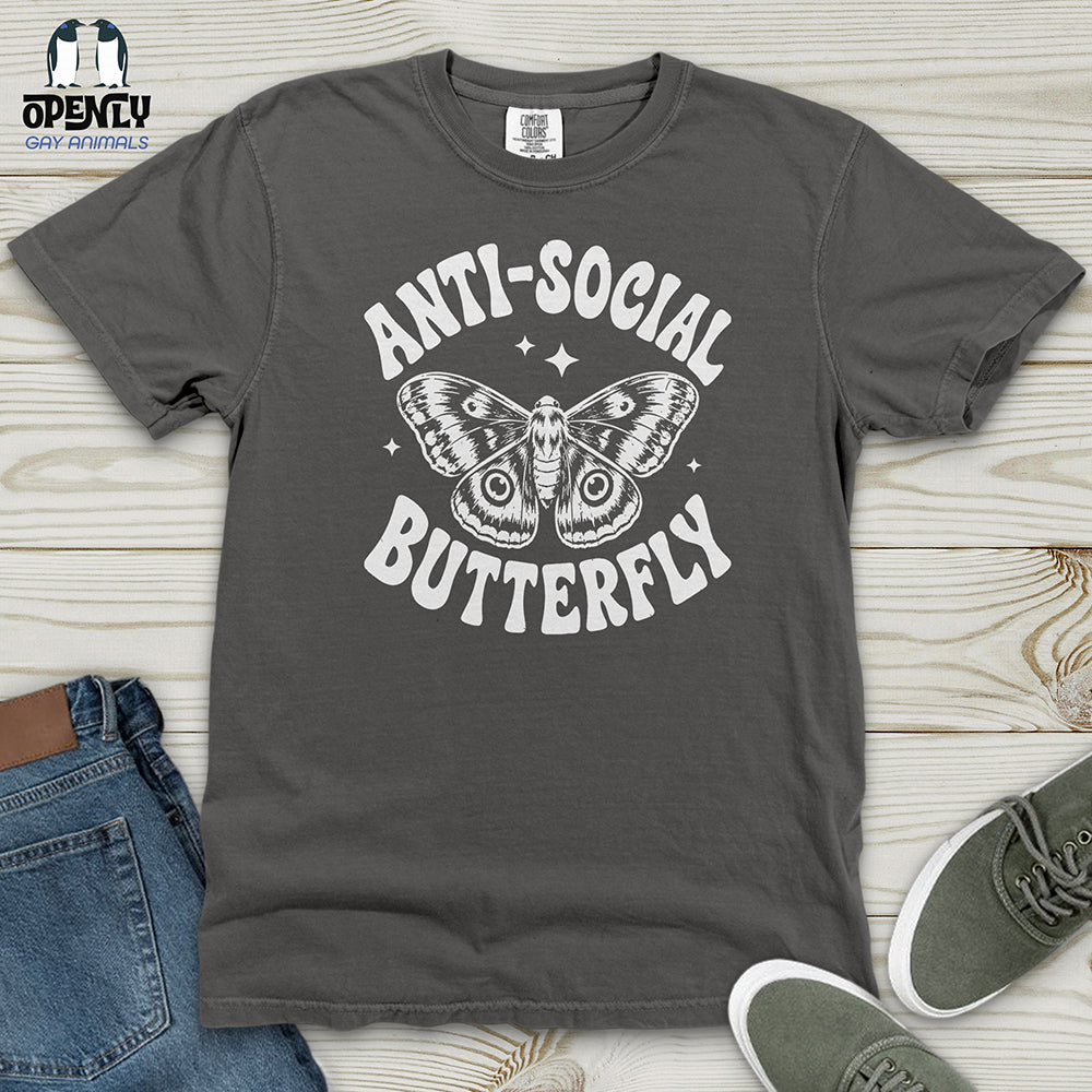 Anti-Social Butterfly Heavy Cotton Comfort Colors Tee