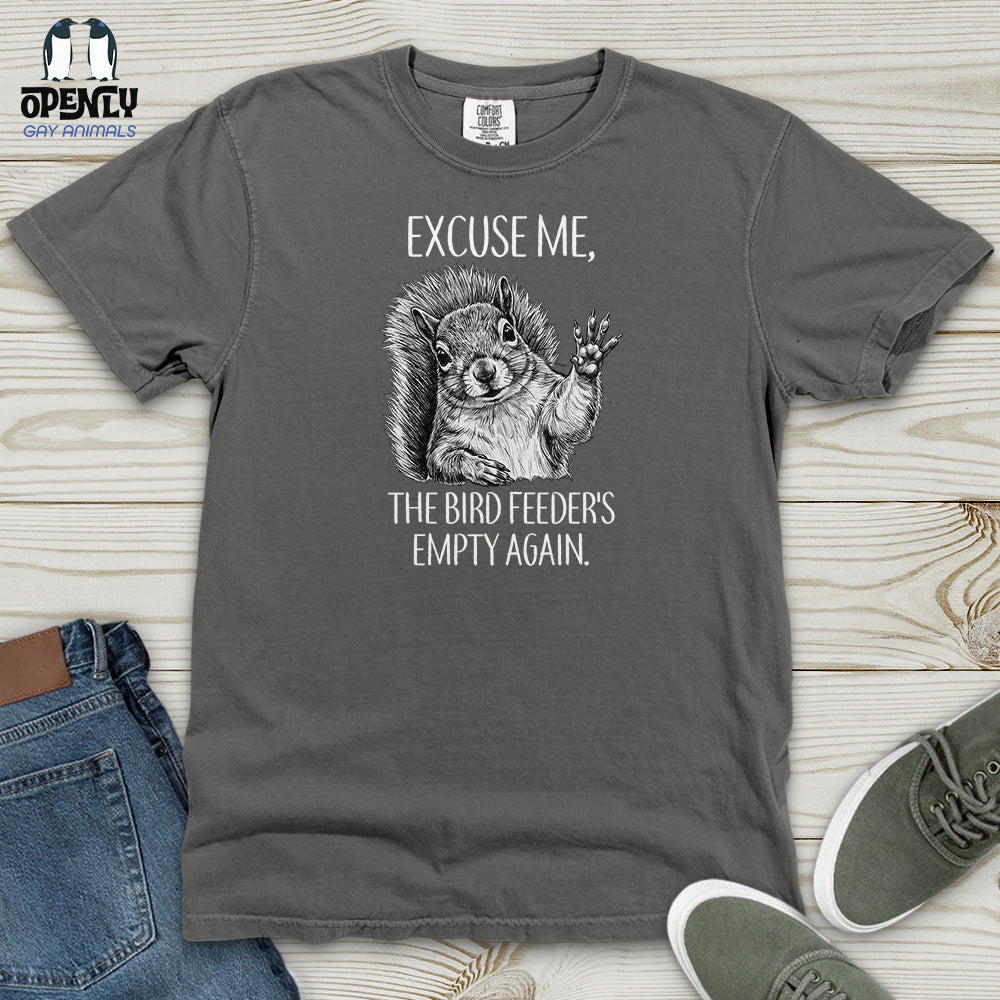 The Bird Feeder's Empty Again Heavy Cotton Comfort Colors Tee