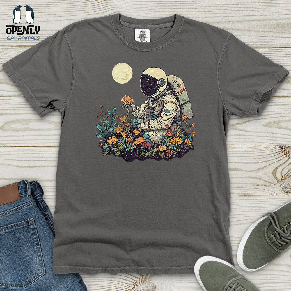 Astronaut Floral Discovery Heavy Cotton Comfort Colors Tee